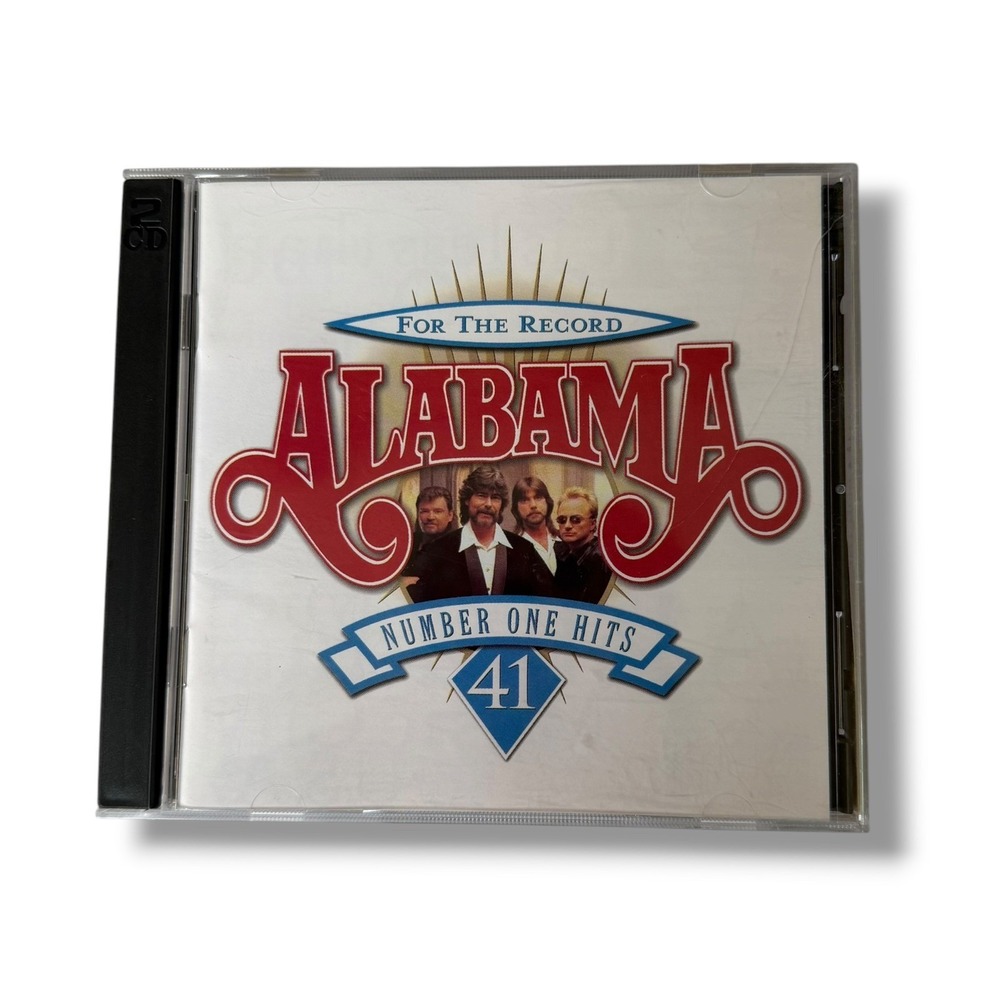 Alabama For The Record 41 Number One Hits CD 2 Disc Set 1998 RCA Country Music